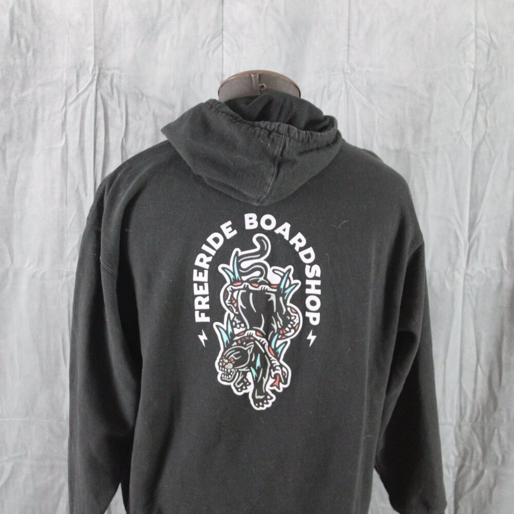 Skateboard Shop Hoodie - Freeride Board Shop Pentiction BC - Men's Large